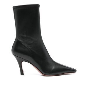 Amina Muaddi Women Jamie Leather Boots